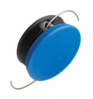 Головка триммерная T25С 3/8" Резьба правая, полуавтоматическая," для 125С, "большая" кнопка нажатия, для  травокосилок