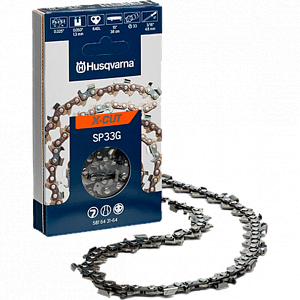 0.325-1.3-56  --  Цепь Husqvarna X-Cut SP33G, 13"/33см, 0.325", Pixel, 1.3 мм, 56 хвостовиков, LowVib