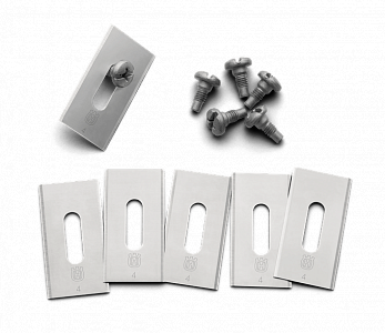 Набор режущих ножей четырёхсторонних 0.6 мм (6 шт.), углеродистая сталь